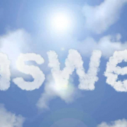 Wolken mit dem Schriftzug "answers"