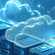 Wolken über Serverschränken