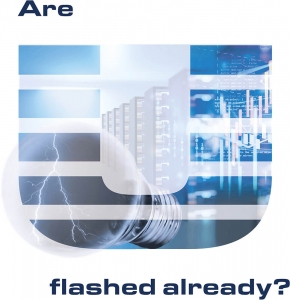 Plakat: "are U flashed already" zu den Podcasts 2, 6 und 9